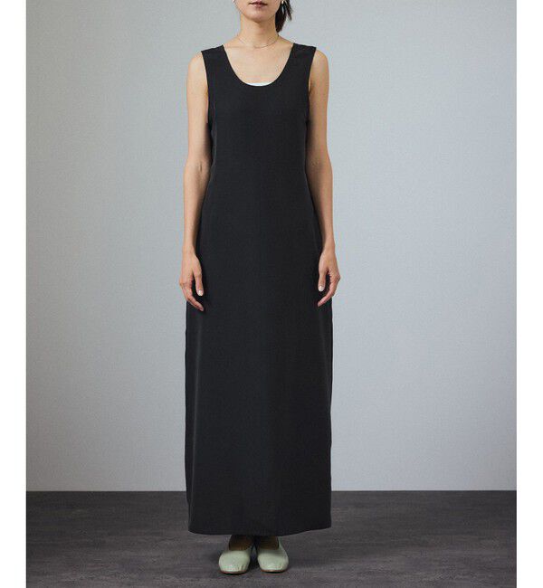 SALON adam et rope'「[25SS]GENTLE SILKノースリーブワンピース【セットアップ対応】」|ワンピース|