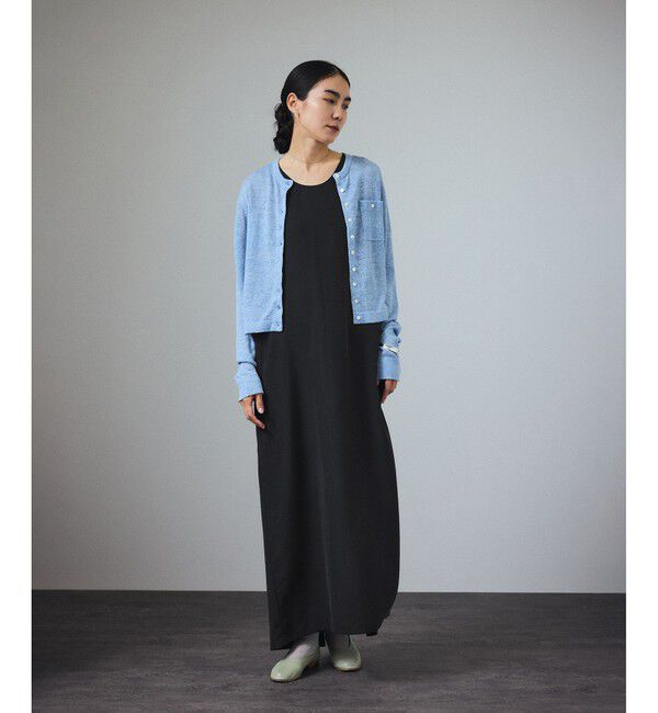 SALON adam et rope'「[25SS]GENTLE SILKノースリーブワンピース【セットアップ対応】」|ワンピース|