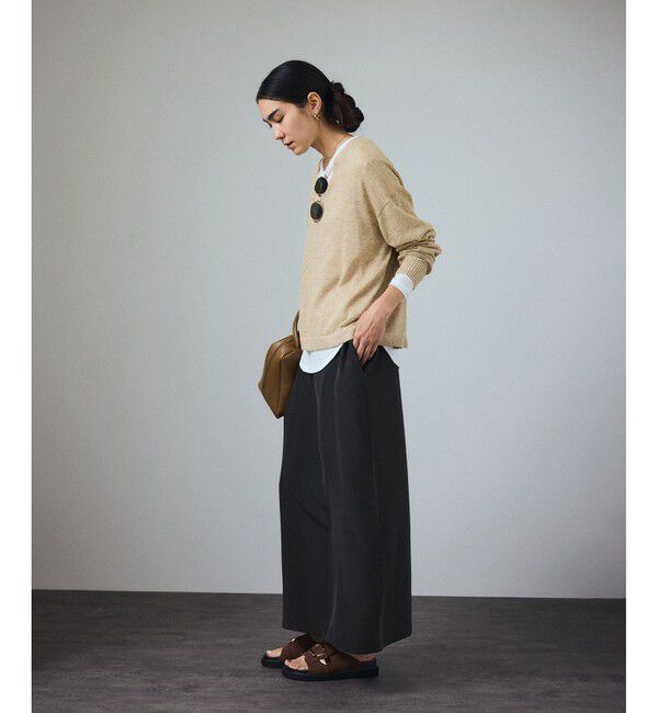 SALON adam et rope'「[25SS]GENTLE SILKノースリーブワンピース【セットアップ対応】」|ワンピース|