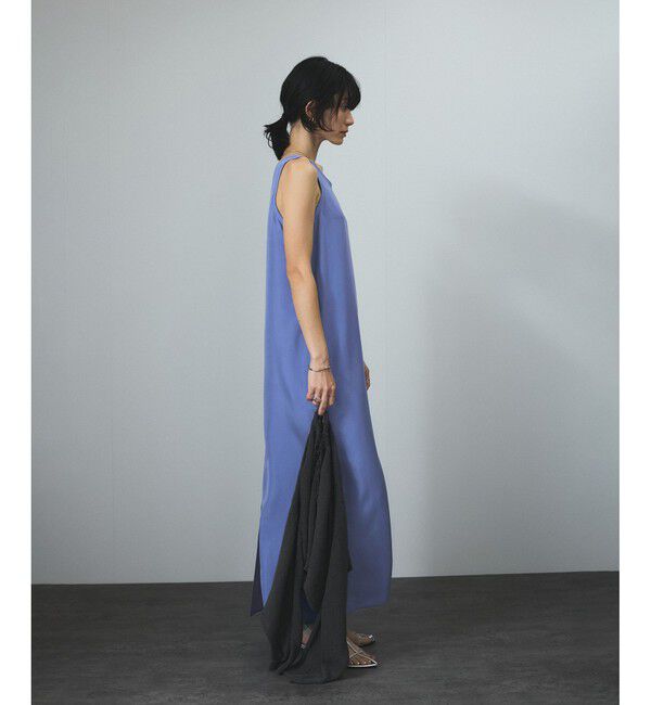SALON adam et rope'「[25SS]GENTLE SILKノースリーブワンピース【セットアップ対応】」|ワンピース|