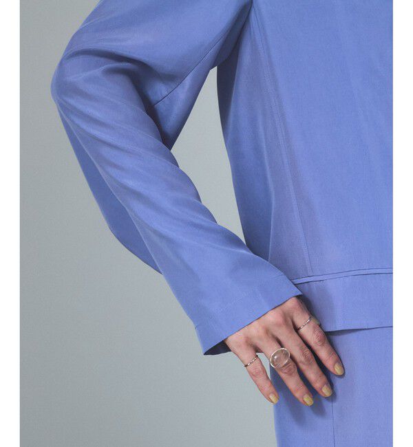 SALON adam et rope'「[25SS]GENTLE SILK ジャケット【セットアップ対応・洗える】」|テーラードジャケット|