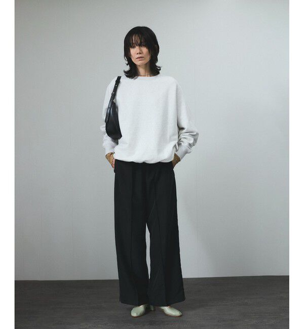 SALON adam et rope'「[25SS]GENTLE SILK パンツ【セットアップ対応】」|チノ|