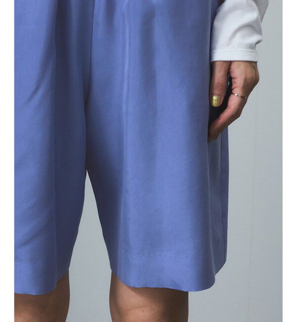 SALON adam et rope'「[25SS]GENTLE SILKショートパンツ【セットアップ対応】」|チノ|
