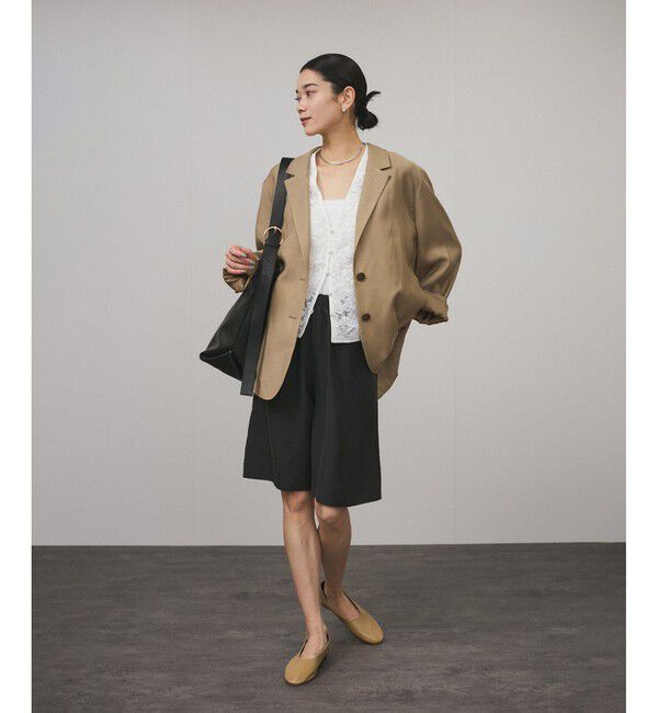 SALON adam et rope'「[25SS]GENTLE SILKショートパンツ【セットアップ対応】」|チノ|