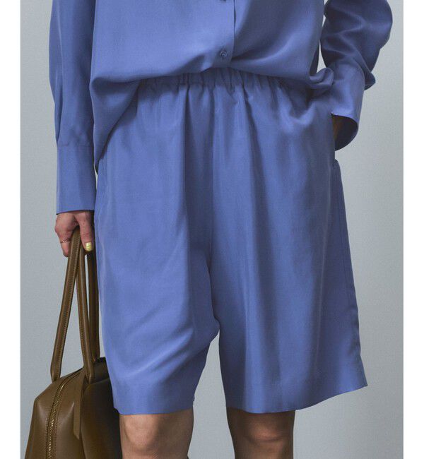 SALON adam et rope'「[25SS]GENTLE SILKショートパンツ【セットアップ対応】」|チノ|