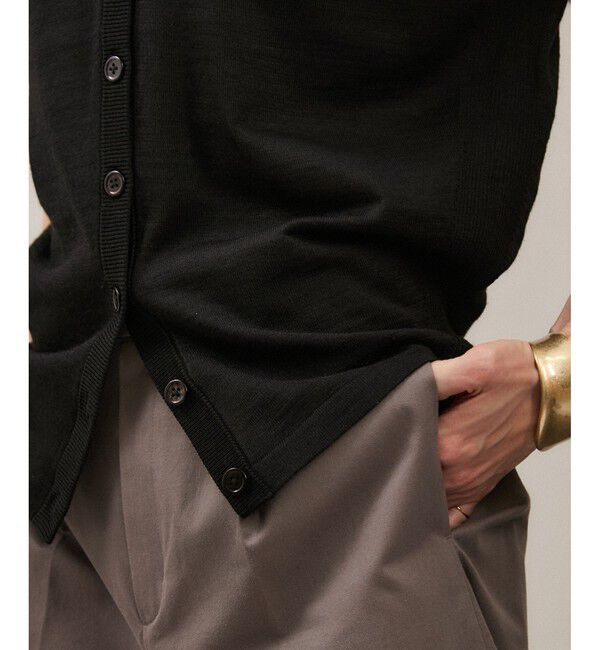 SALON adam et rope'「リネンニットベスト2WAYカーディガン［ドライタッチ・洗える］」|カーディガン|