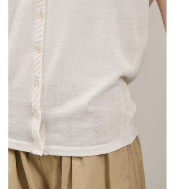 SALON adam et rope'「リネンニットベスト2WAYカーディガン［ドライタッチ・洗える］」|カーディガン|