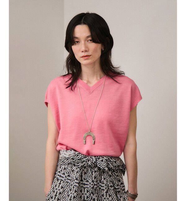 SALON adam et rope'「リネンニットベスト2WAYカーディガン［ドライタッチ・洗える］」|カーディガン|