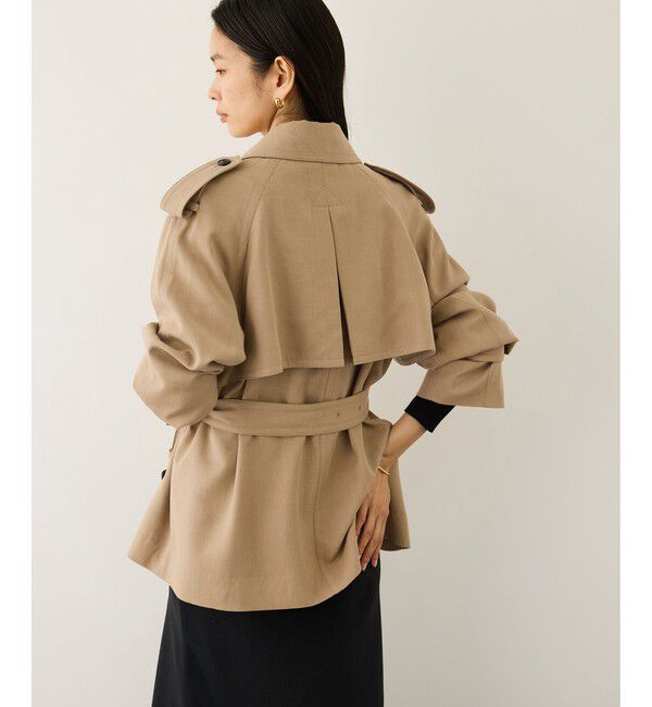 ROPE「【MANTECO(マンテコ)】テンセルウールミドル丈トレンチコート」|トレンチコート|