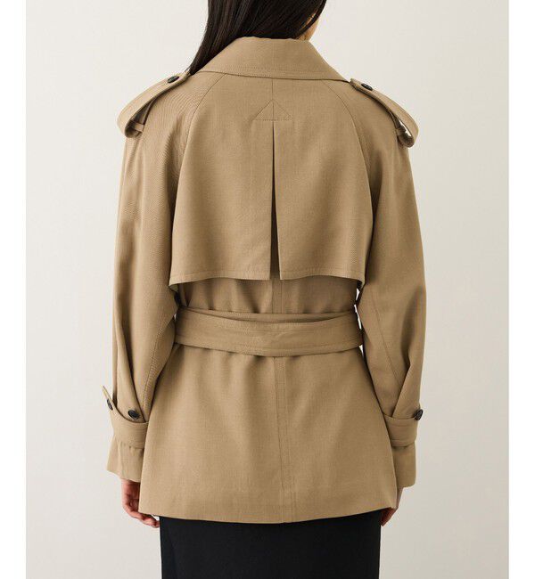 ROPE「【MANTECO(マンテコ)】テンセルウールミドル丈トレンチコート」|トレンチコート|