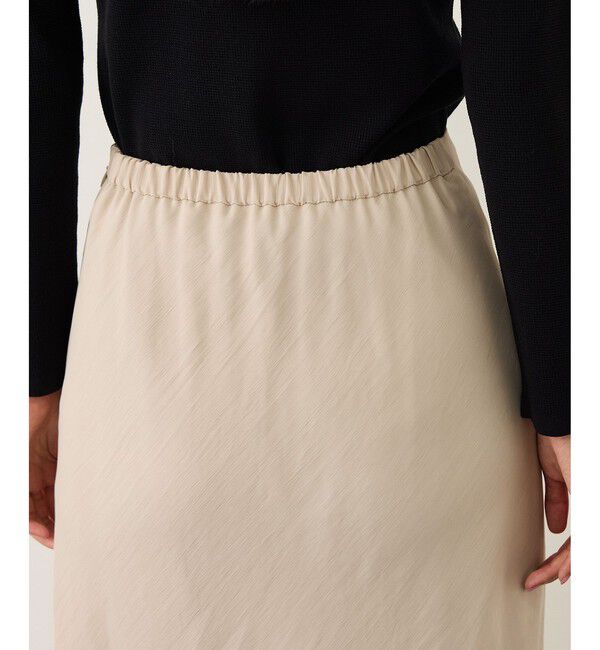 ROPE「リンクルサテンマーメイドスカート」|スカート|