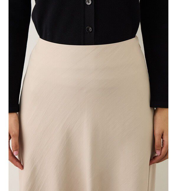 ROPE「リンクルサテンマーメイドスカート」|スカート|