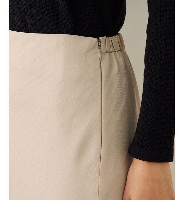 ROPE「リンクルサテンマーメイドスカート」|スカート|