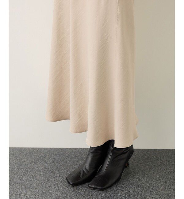 ROPE「リンクルサテンマーメイドスカート」|スカート|