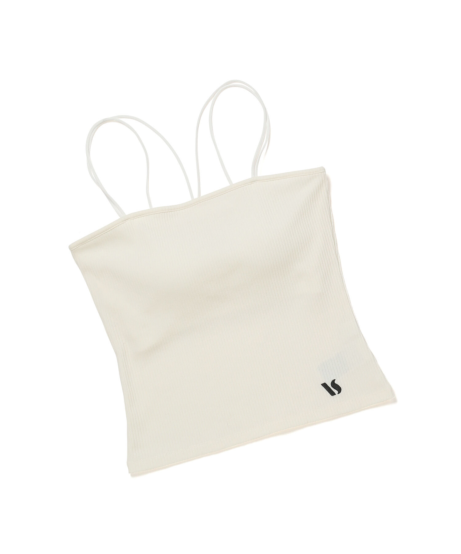 VIS「【ViVi12月号掲載】【選べる着丈】カップ付きロゴ刺繍キャミソール【洗える】」|キャミソール|