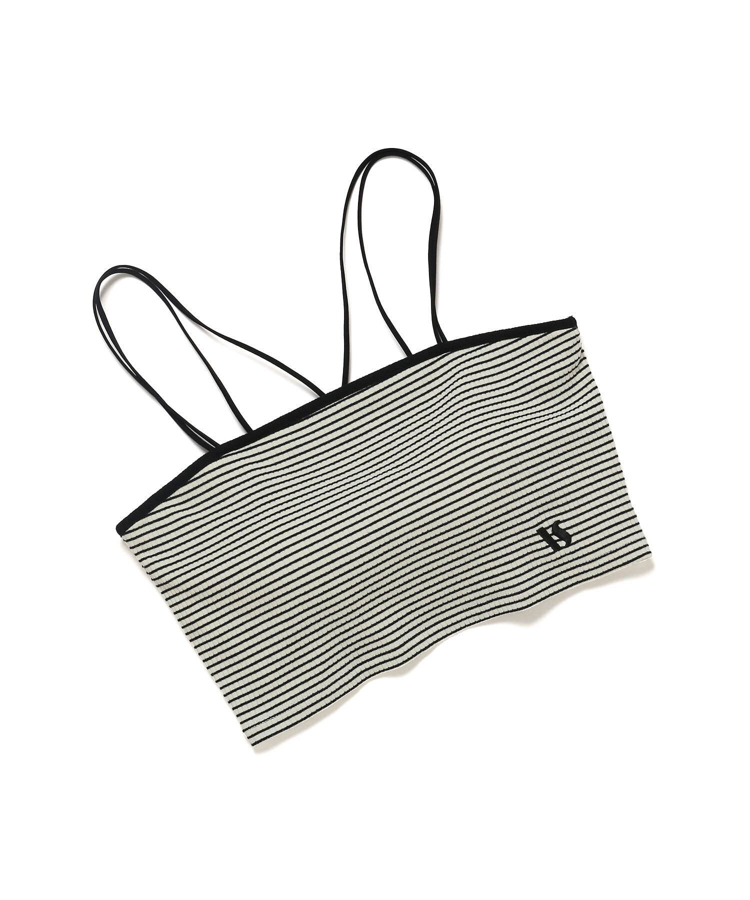 VIS「【ViVi12月号掲載】【選べる着丈】カップ付きロゴ刺繍キャミソール【洗える】」|キャミソール|