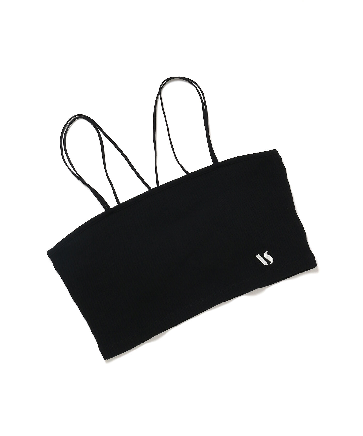 VIS「【ViVi12月号掲載】【選べる着丈】カップ付きロゴ刺繍キャミソール【洗える】」|キャミソール|