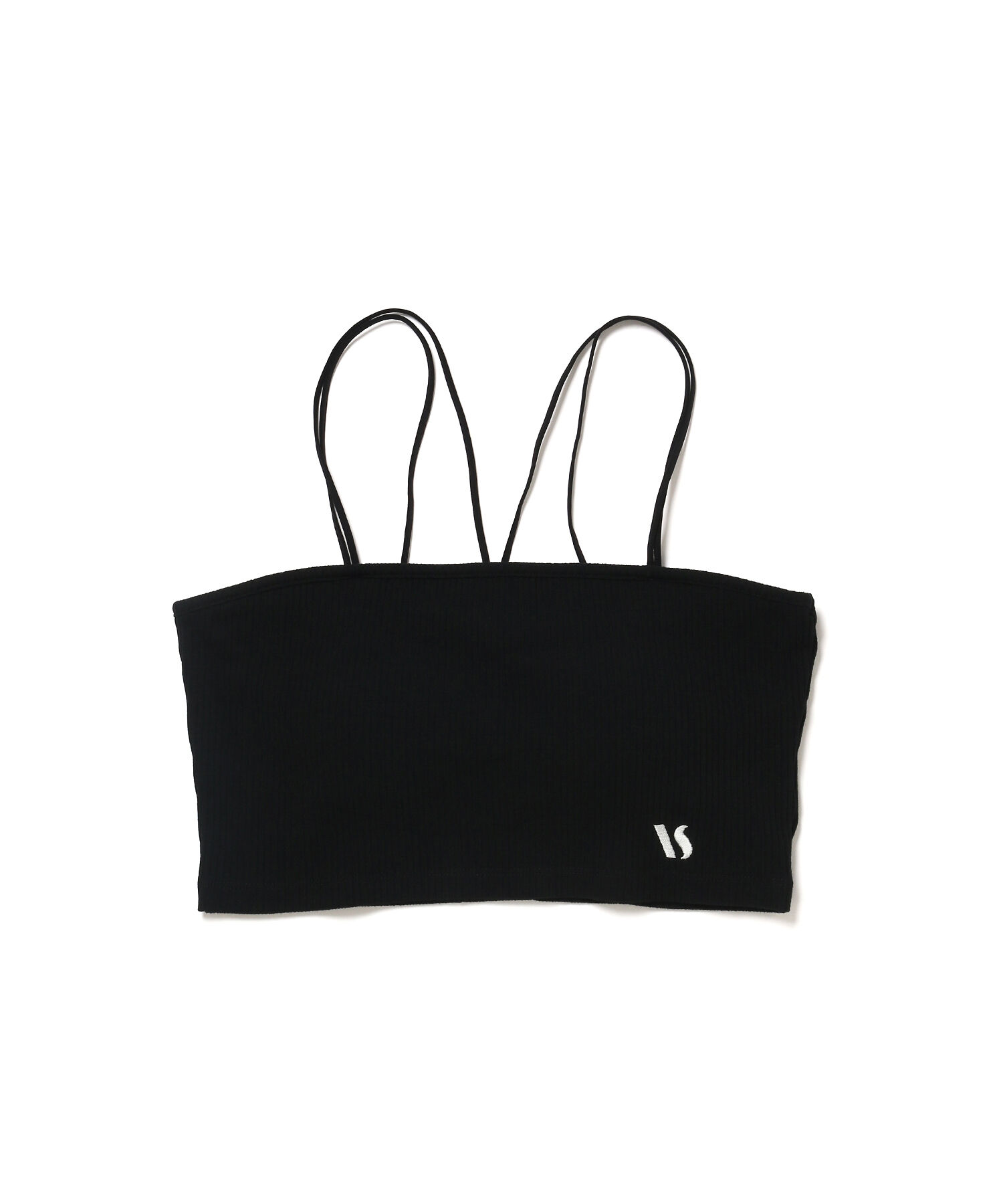 VIS「【ViVi12月号掲載】【選べる着丈】カップ付きロゴ刺繍キャミソール【洗える】」|キャミソール|