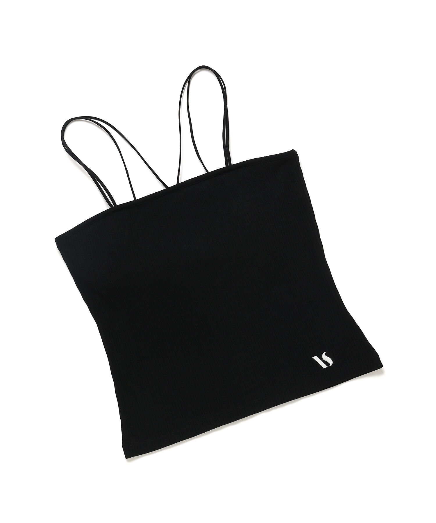 VIS「【ViVi12月号掲載】【選べる着丈】カップ付きロゴ刺繍キャミソール【洗える】」|キャミソール|