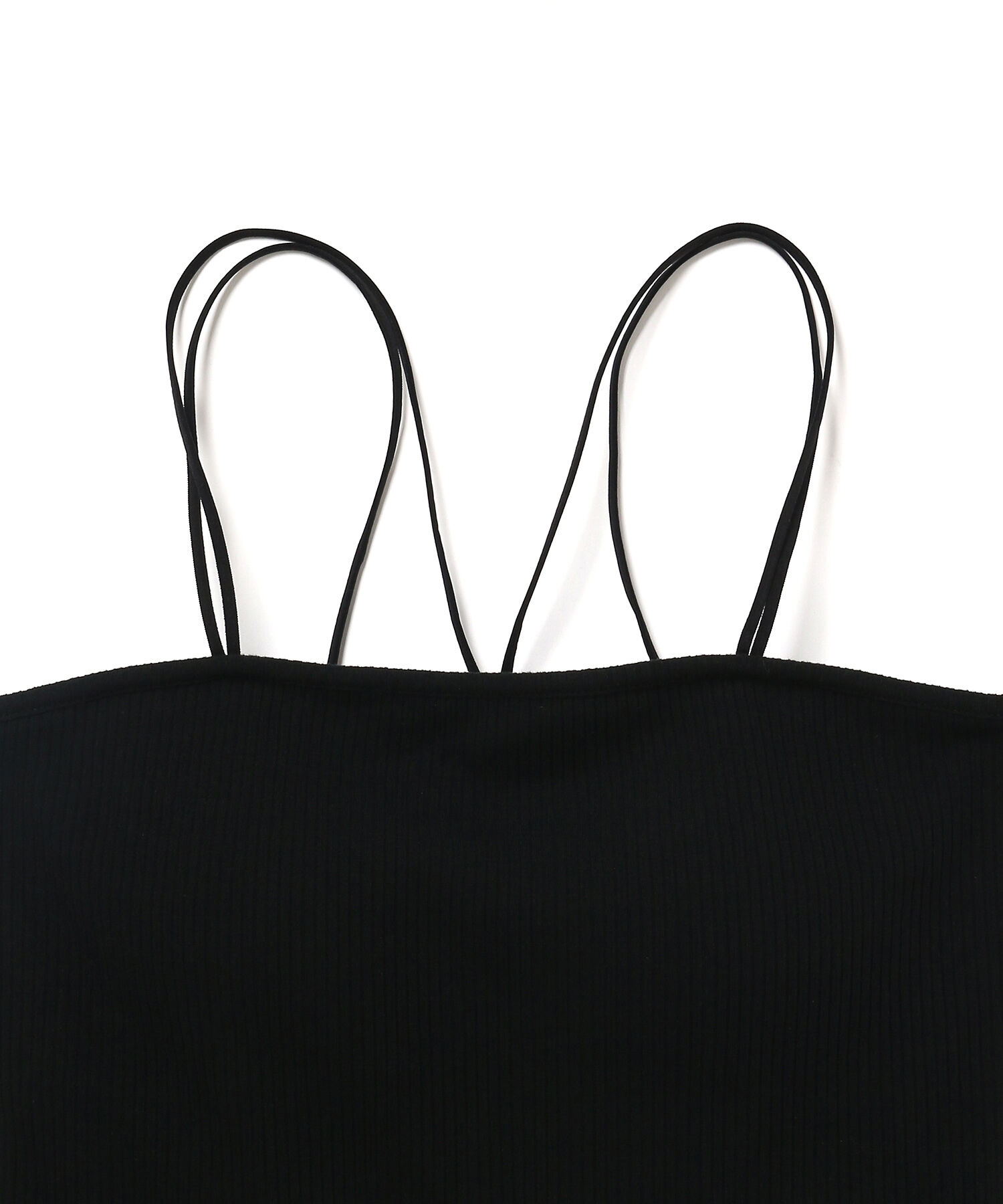 VIS「【ViVi12月号掲載】【選べる着丈】カップ付きロゴ刺繍キャミソール【洗える】」|キャミソール|