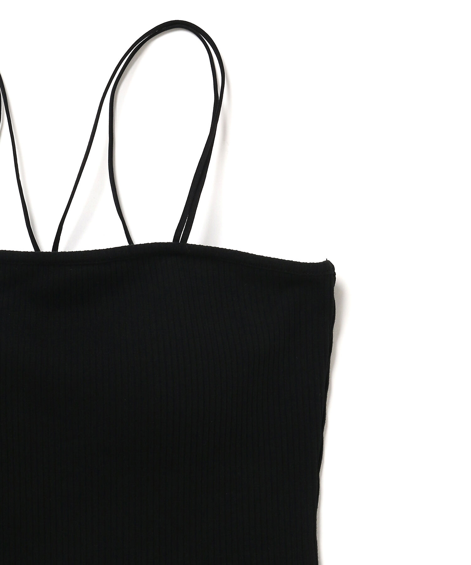 VIS「【ViVi12月号掲載】【選べる着丈】カップ付きロゴ刺繍キャミソール【洗える】」|キャミソール|