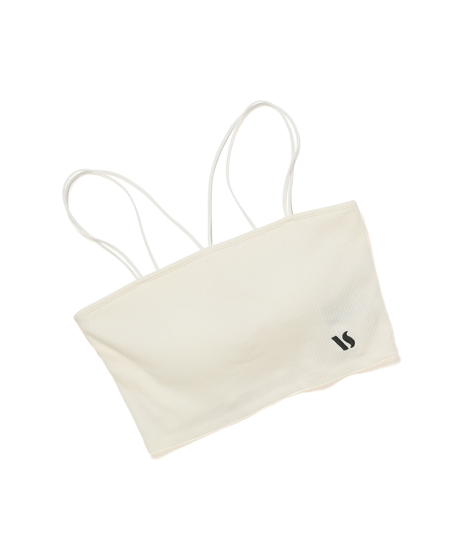 VIS「【ViVi12月号掲載】【選べる着丈】カップ付きロゴ刺繍キャミソール【洗える】」|キャミソール|