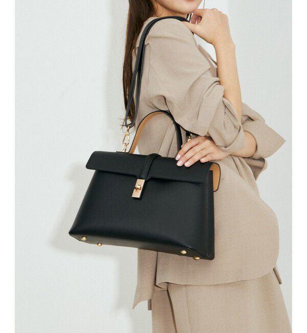 VIS「ひねり金具ワンハンドルバッグ/2WAY,軽量」|ハンドバッグ|