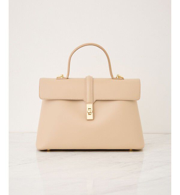 VIS「ひねり金具ワンハンドルバッグ/2WAY,軽量」|ハンドバッグ|ベージュ(27)