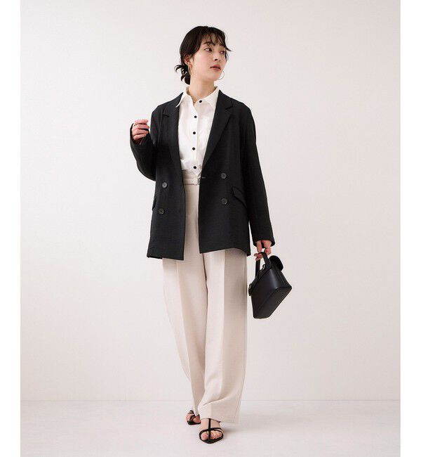 VIS「美easyリネンライクテーラードジャケット/イージーケア・接触冷感・セットアップ対応」|テーラードジャケット|