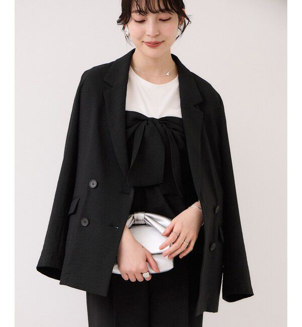 VIS「美easyリネンライクテーラードジャケット/イージーケア・接触冷感・セットアップ対応」|テーラードジャケット|