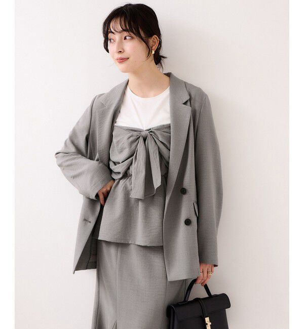 VIS「美easyリネンライクテーラードジャケット/イージーケア・接触冷感・セットアップ対応」|テーラードジャケット|