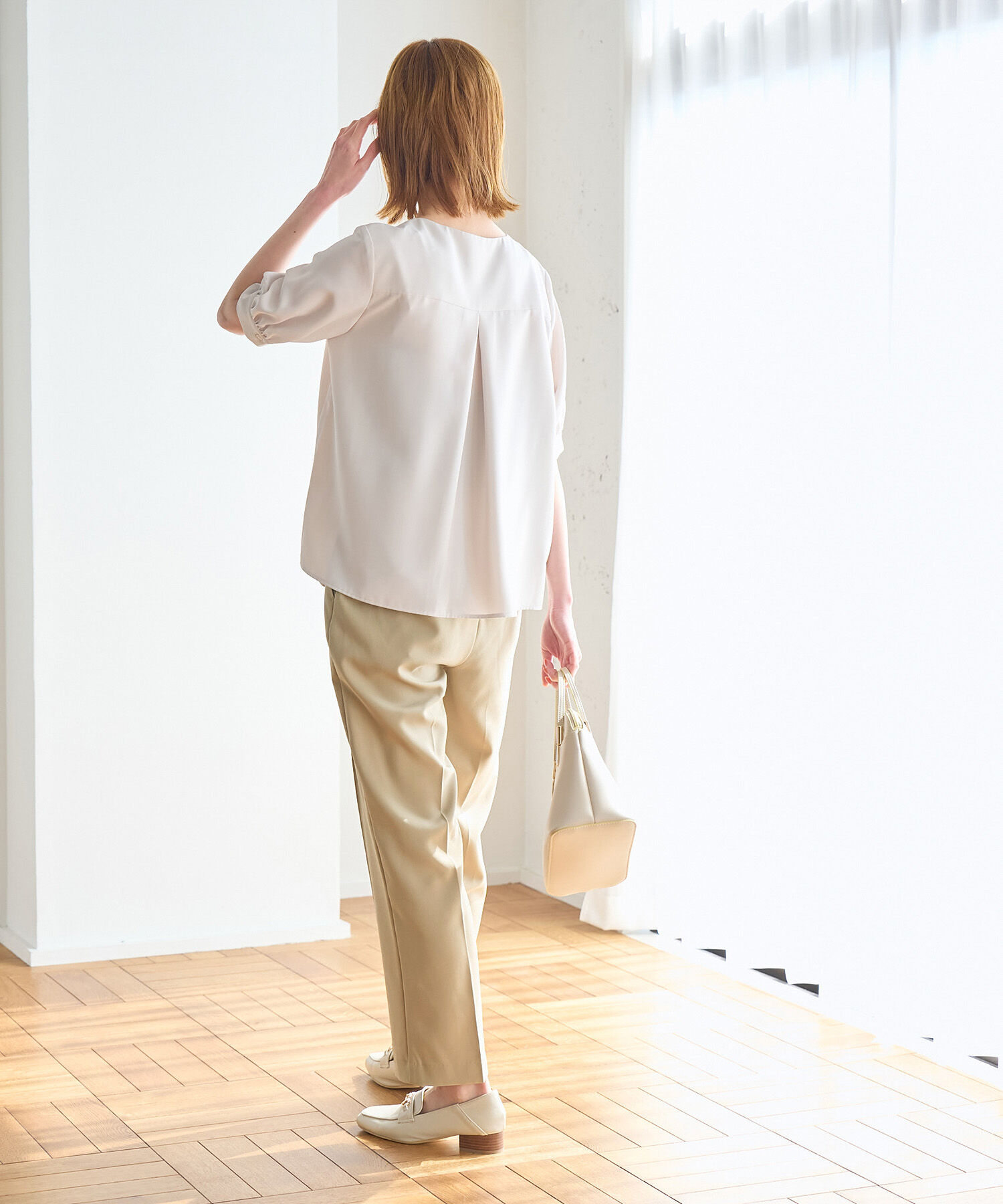 Rope&rsquo;Picnic「ラク美/スティックパンツ」|スラックス|