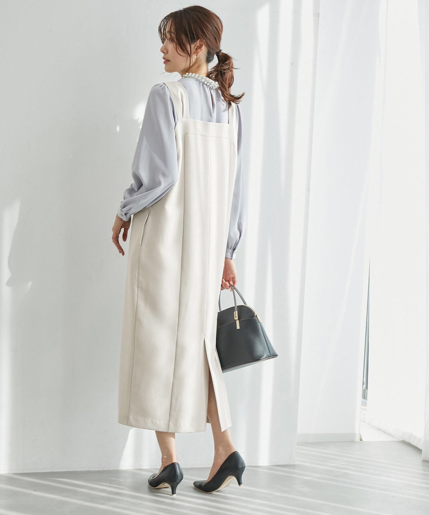 Rope&rsquo;Picnic「ブライトシリーズ/ジャンパースカート/2WAY・リンクコーデ」|ジャンパースカート|