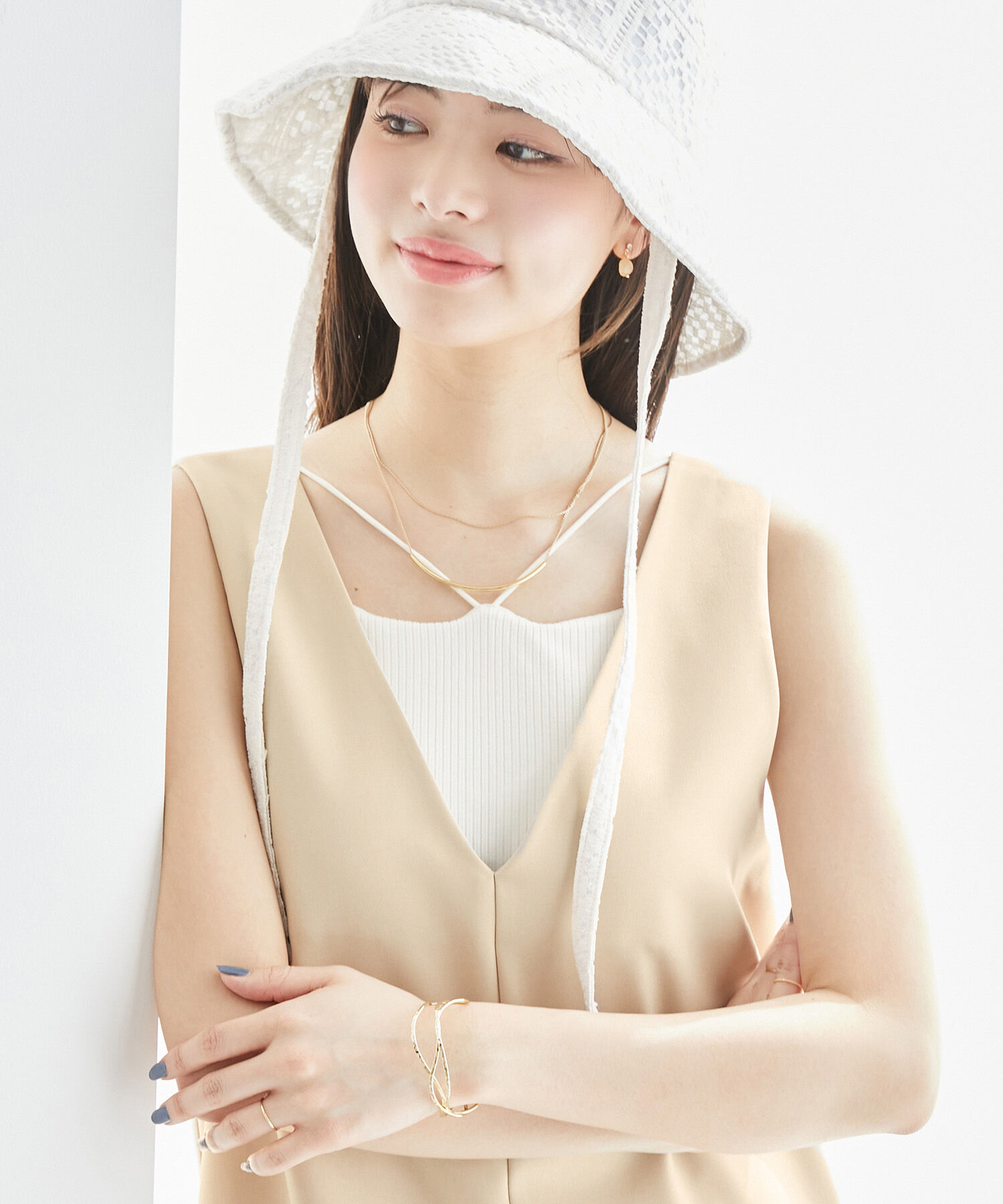 Rope&rsquo;Picnic「ブライトシリーズ/ジャンパースカート/2WAY・リンクコーデ」|ジャンパースカート|