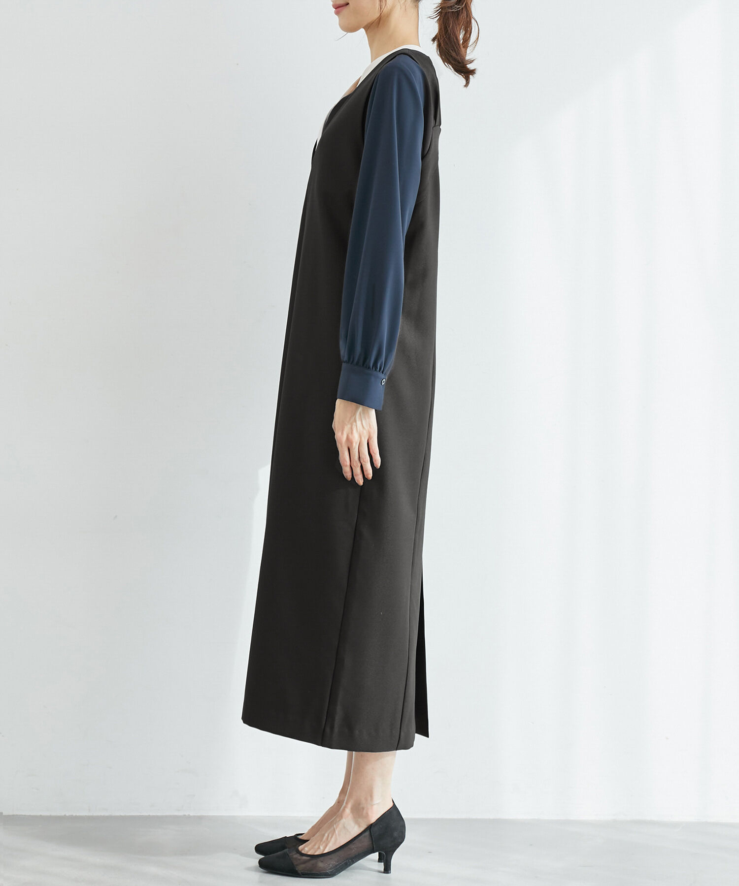 Rope&rsquo;Picnic「ブライトシリーズ/ジャンパースカート/2WAY・リンクコーデ」|ジャンパースカート|