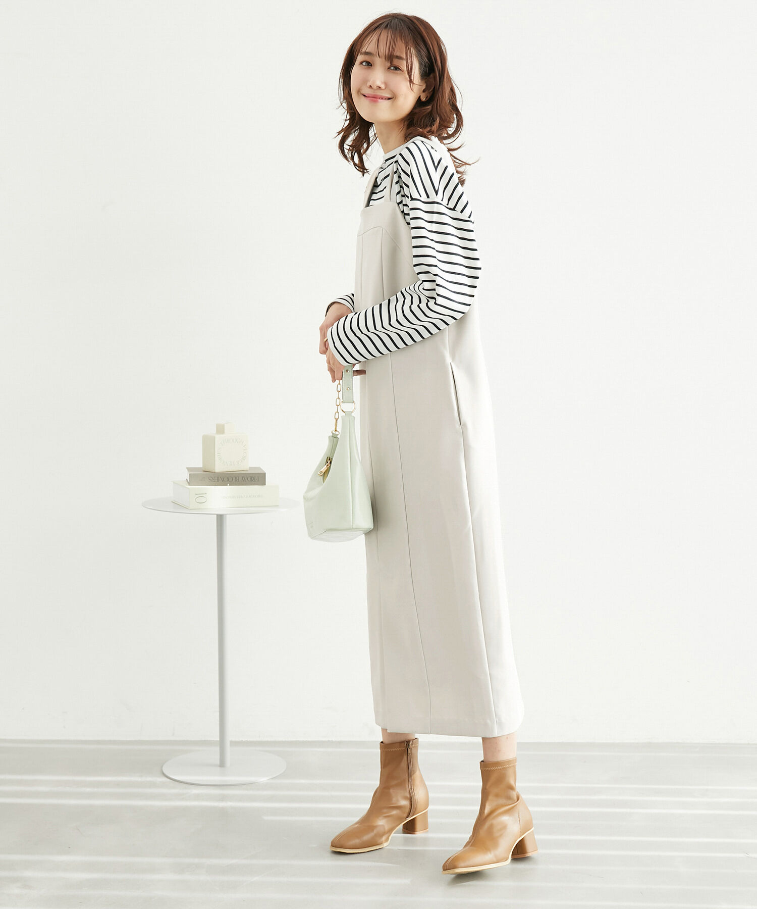 Rope&rsquo;Picnic「ブライトシリーズ/ジャンパースカート/2WAY・リンクコーデ」|ジャンパースカート|