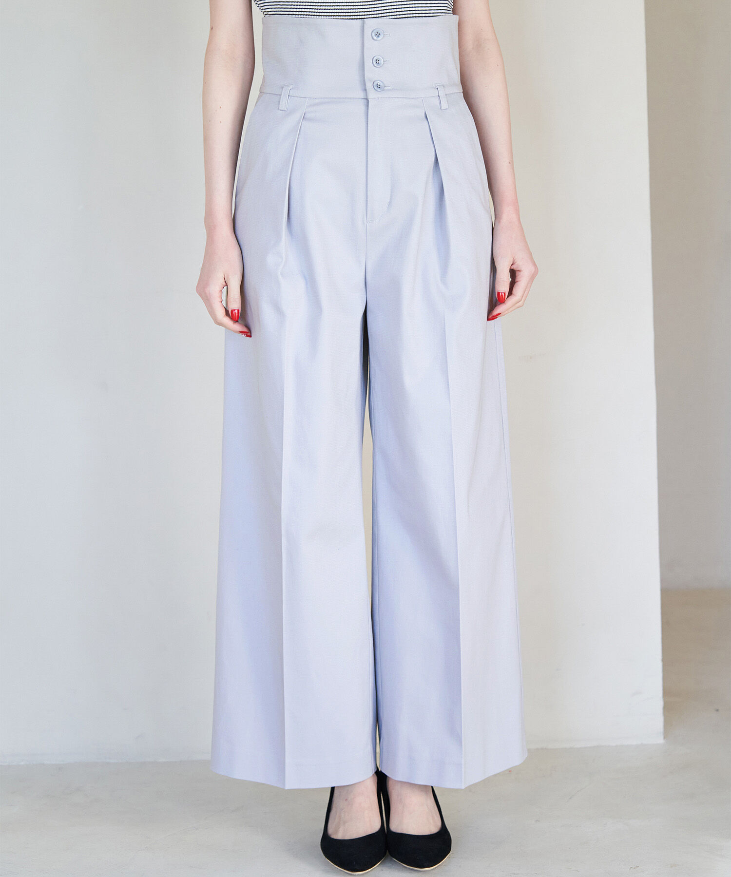 Rope&rsquo;Picnic「防汚加工/タックワイドパンツ」|その他|