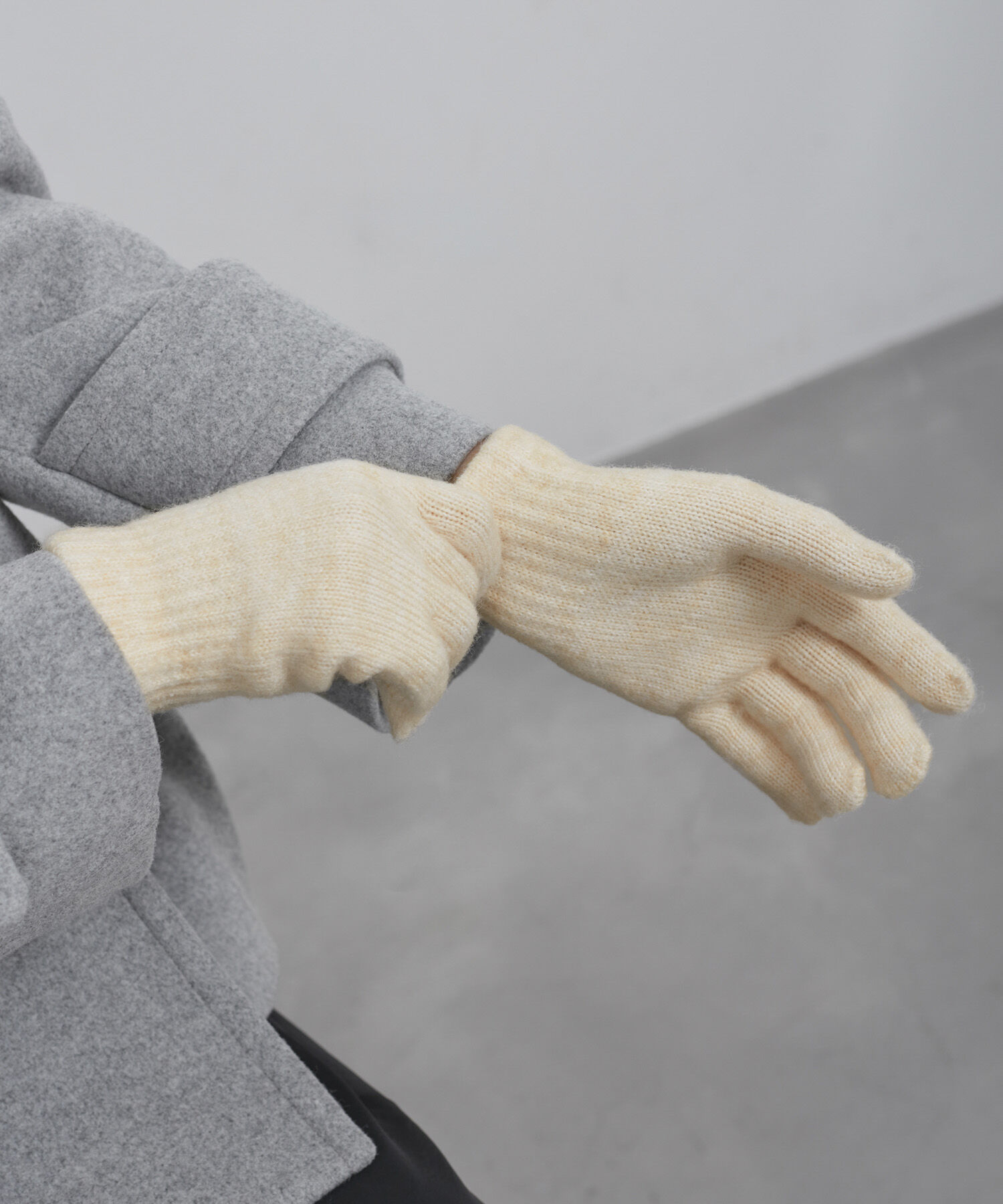 ROPE PICNIC PASSAGE「3WAY/ケーブル編み&times;リブ編みニットグローブ」|手袋|