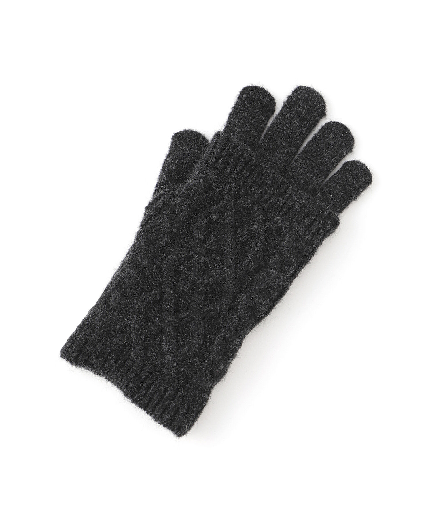 ROPE PICNIC PASSAGE「3WAY/ケーブル編み&times;リブ編みニットグローブ」|手袋|