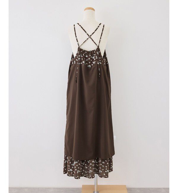 Rope&rsquo;Picnic「花柄ティアードダブルストラップキャミワンピース」|ワンピース|