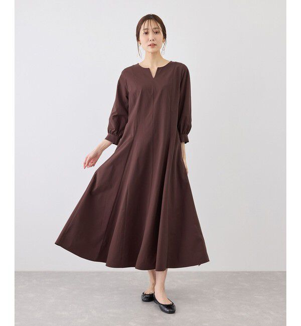 Rope&rsquo;Picnic「7分袖リラックスワンピース」|ワンピース|