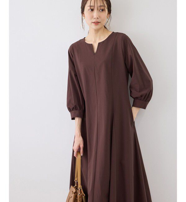 Rope&rsquo;Picnic「7分袖リラックスワンピース」|ワンピース|