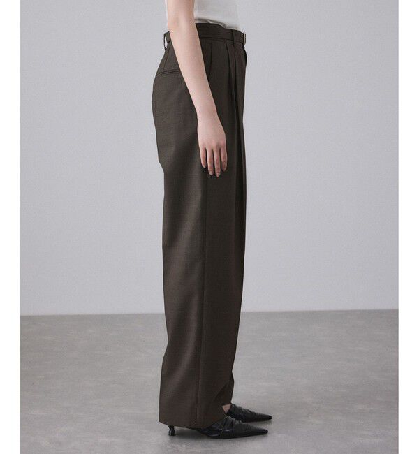 ADAM ET ROPE'「【EMOELLE】ベルテッドスラックス」|スラックス|