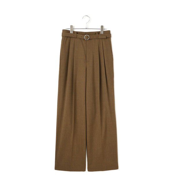 ADAM ET ROPE'「【EMOELLE】ベルテッドスラックス」|スラックス|