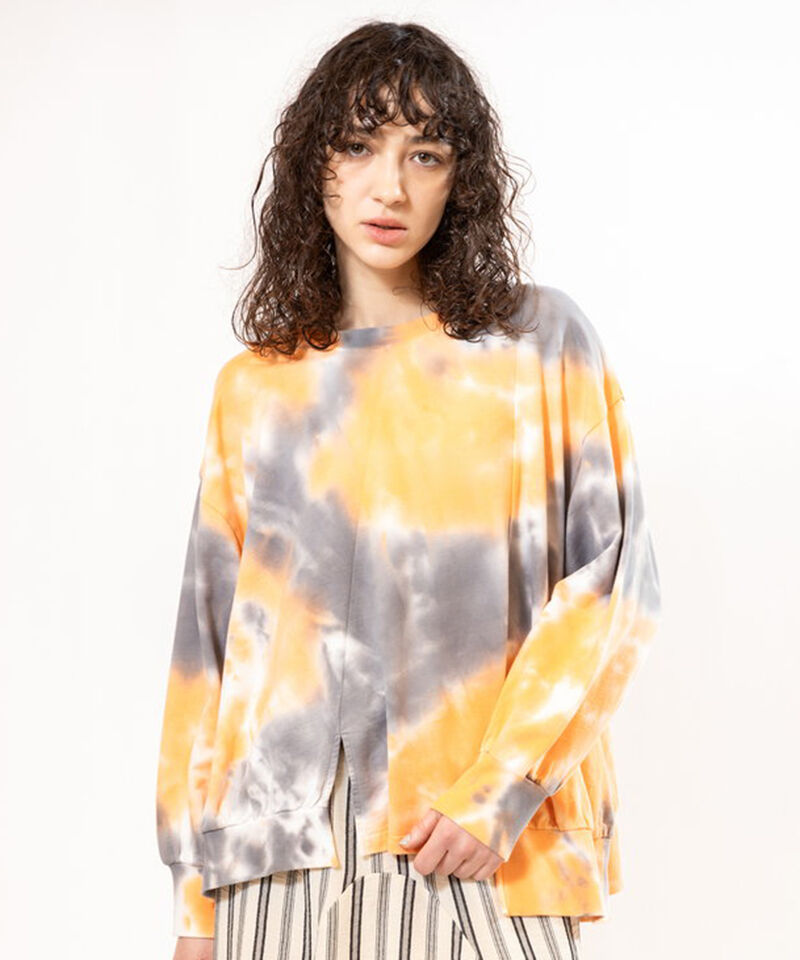  「タイダイアシンメトリープルオーバー」|スウェット・ジャージ|ORANGE