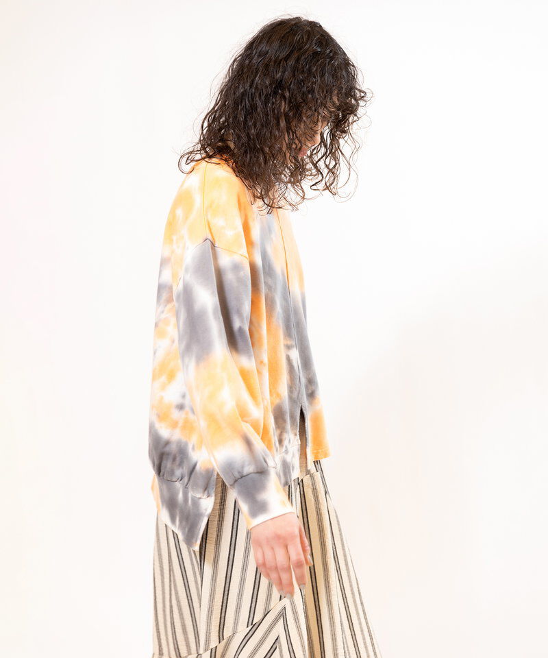  「タイダイアシンメトリープルオーバー」|スウェット・ジャージ|