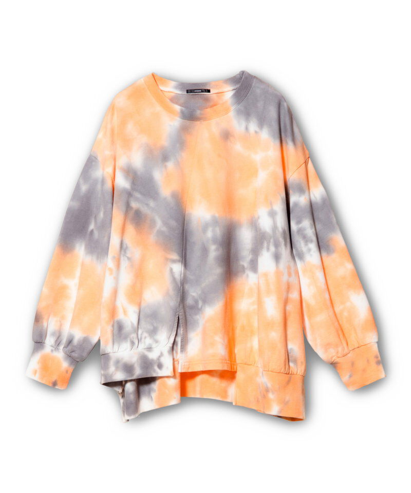 「タイダイアシンメトリープルオーバー」|スウェット・ジャージ|