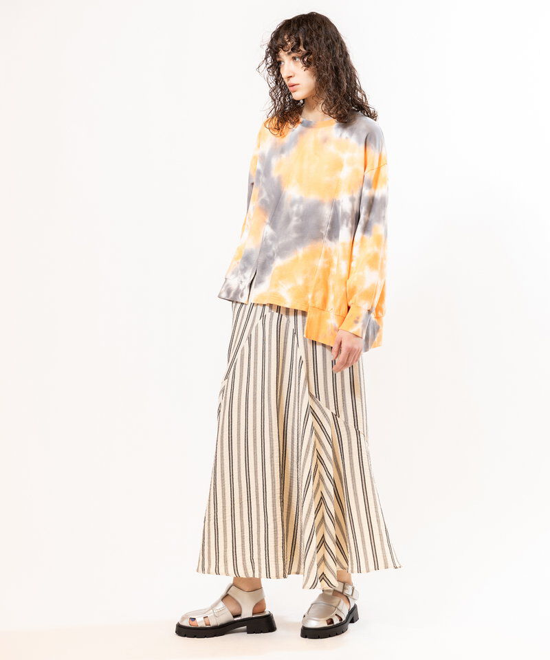  「タイダイアシンメトリープルオーバー」|スウェット・ジャージ|