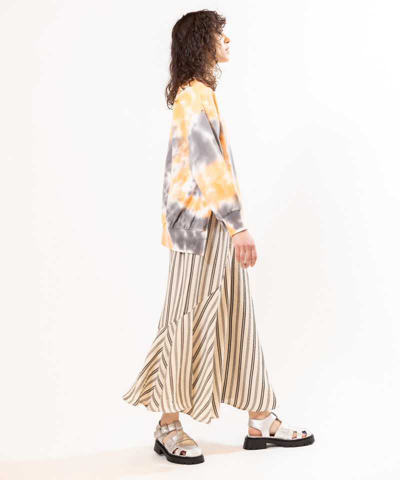  「タイダイアシンメトリープルオーバー」|スウェット・ジャージ|