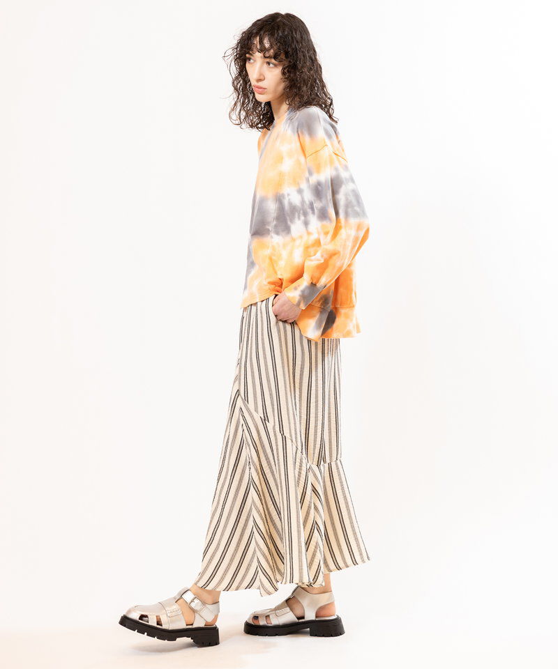  「タイダイアシンメトリープルオーバー」|スウェット・ジャージ|